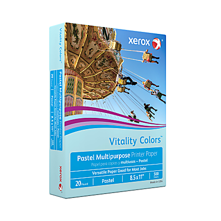Xerox Vitality Pastel Color Multi Use Printer Copy Paper 10 Reams