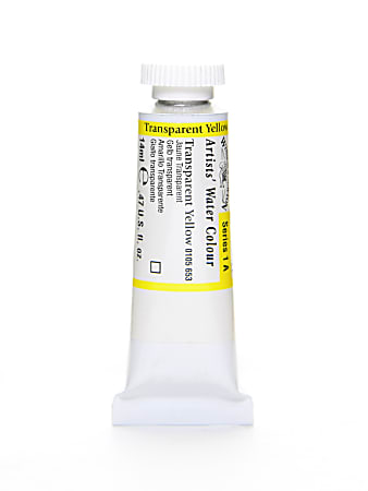 Winsor & Newton Professional Watercolors, 14 mL, Transparent Yellow, 653