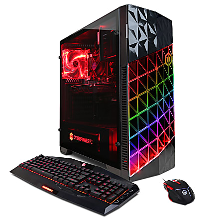 CyberPower Gamer Master GMA400 Desktop PC, AMD Ryzen 5, 8GB Memory, 2TB Hard Drive, Windows® 10 Home, GeForce GTX 1070