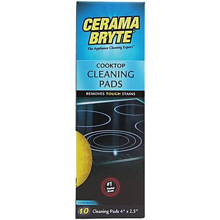 Cerama bryte Ceramic Cooktop Surface Cleaner - For Glass, Ceramic - 10 / Box