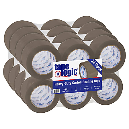 Tape Logic® #400 Industrial Acrylic Tape, 3" Core, 3" x 110 Yd., Tan, Case Of 24