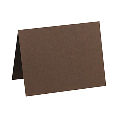 LUX Folded Cards, A1, 3 1/2" x 4 7/8", Chocolate Brown, Pack Of 1,000