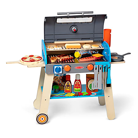 Melissa Doug Deluxe Grill Pizza Oven Playset 22 14 x 5 Office Depot
