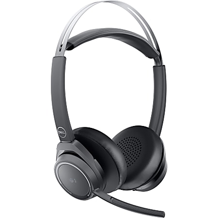 Dell Premier Wireless ANC Headset WL7022 Headset Bluetooth wireless active noise  canceling USB A via Bluetooth adapter - Office Depot