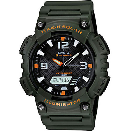 Casio AQS810W-3AV Smart Watch - Wrist - Optical Heart Rate Sensor - Alarm, Stopwatch - Heart Rate - 1.06" - AQS810W3AV