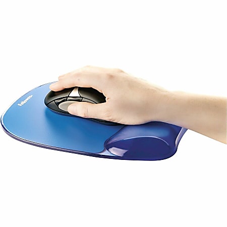 Fellowes Gel Crystals Mouse Pad With Wrist Rest 1 H x 7.94 W