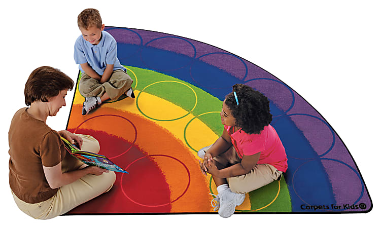 Carpets for Kids® Premium Collection Rainbow Rows Seating