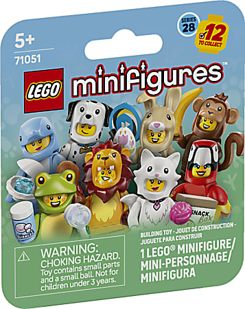 LEGO Minifigures Animal Series 28 Building Blocks Blind Box, Total Qty 1