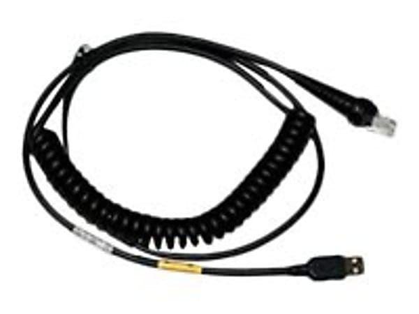 Honeywell CBL-500-500-C00 USB Coiled Cable - 16.40 ft USB Data Transfer Cable - First End: USB Type A - Black