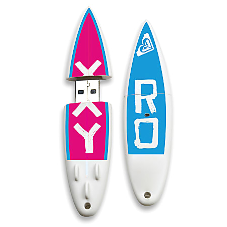 Roxy Custom 1 SurfDrive USB Flash Drive 8GB - Office Depot