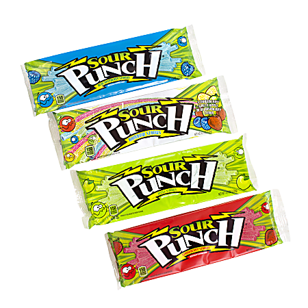 Sour Punch 4-Flavor 6-Bag Variety Box, 4.5 Oz
