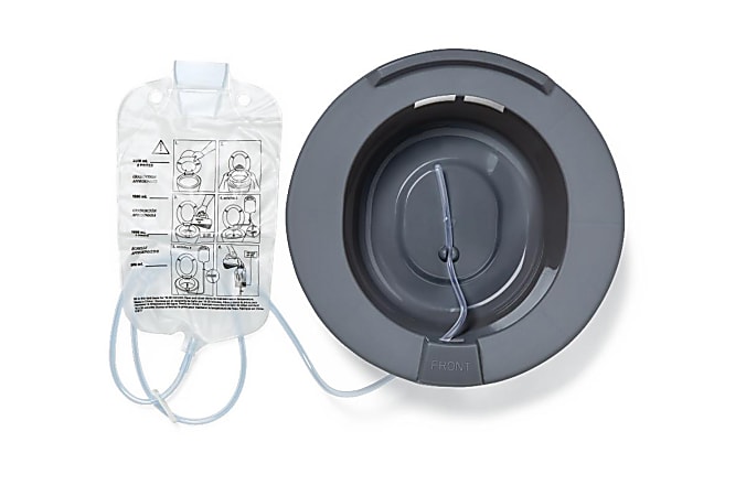 Medline Sitz Baths, 14", Graphite, Pack Of 10