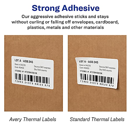 220-500 4x6 Direct Thermal Shipping Labels - Roll/Stack Labels For Thermal Printers