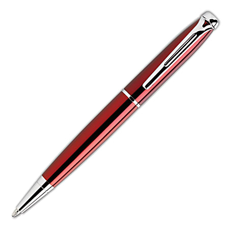 Journal Pen, Medium Point, 1.0 mm, Maroon Barrel, Black Ink