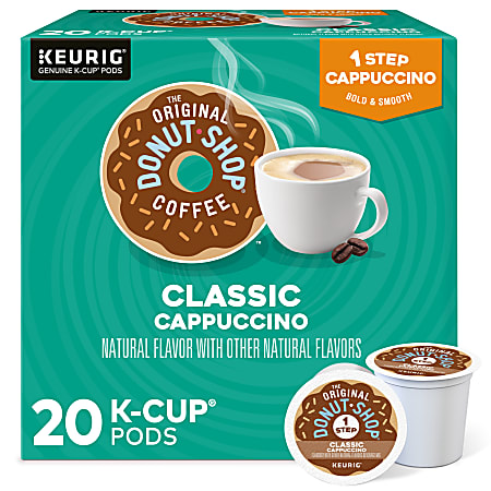 The Original Donut Shop® Coffee K-Cup® Pods, Classic Cappuccino, Pack Of 20 Pods