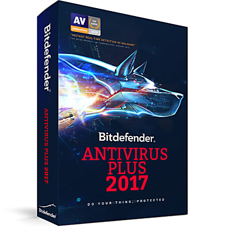 Bitdefender Antivirus Plus 2017 3 Users 3 Years, Download Version