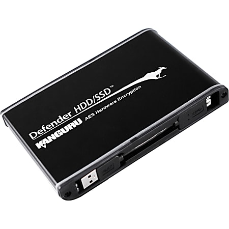 Kanguru Defender HDD, Hardware Encrypted, Secure External Hard Drive - 1 TB - Super Fast USB 3.0