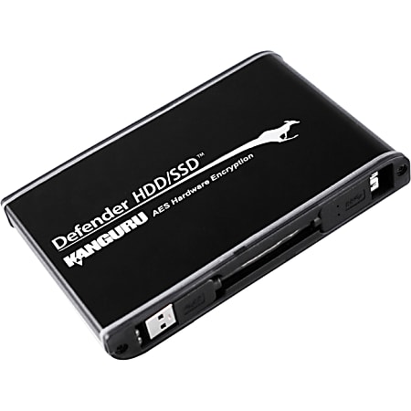 Kanguru Defender SSD, Hardware Encrypted, Secure External Solid State Drive - 128GB - Super Fast USB 3.0