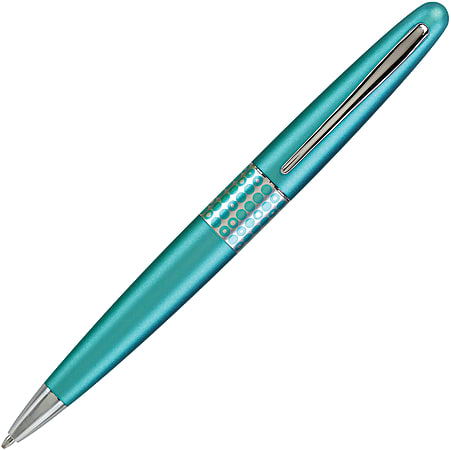 Pilot® MR Retro Pop Collection Premium Ballpoint Pen, Medium Point, 1.0 mm, Turquoise Barrel, Black Ink