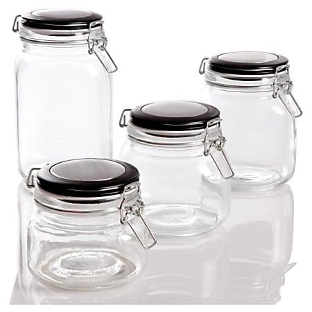 Gibson Home Great Foundations 4 Piece Preserving Jar Set