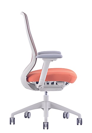 White plastic office chair 2025
