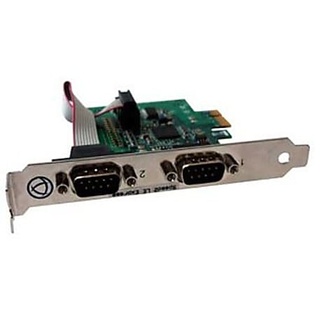 Perle SPEED2 LE Express Dual PCI Express Serial Card - 2 x 9-pin DB-9 Male RS-232 Serial