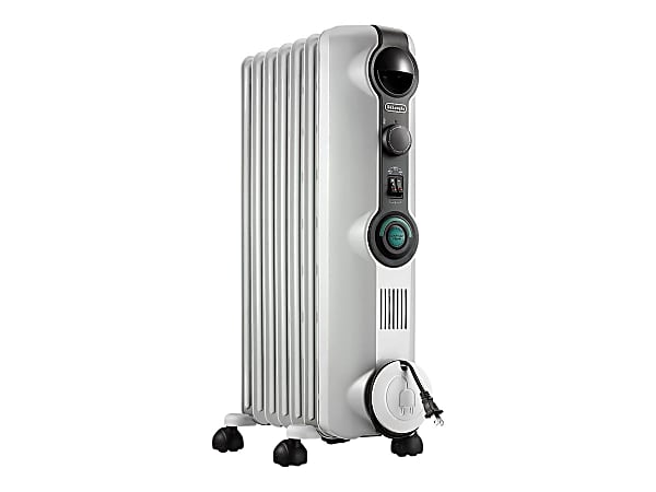 DeLonghi KH390715CM Radiative Heater  Electric  1500 W  Indoor  Light Gray