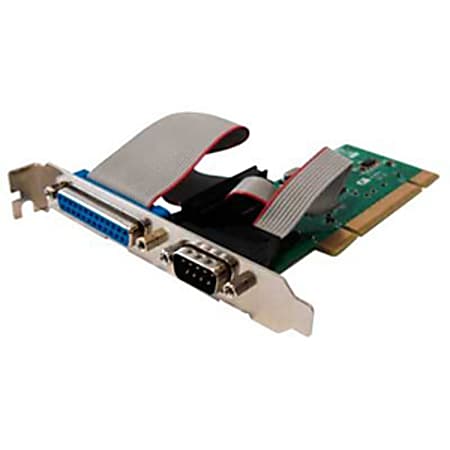 Perle SPEED1 LE1P PCI Express Serial Parallel Card - 1 x 25-pin DB-25 Female IEEE 1284 Parallel, 1 x 9-pin DB-9 Male RS-232 Serial