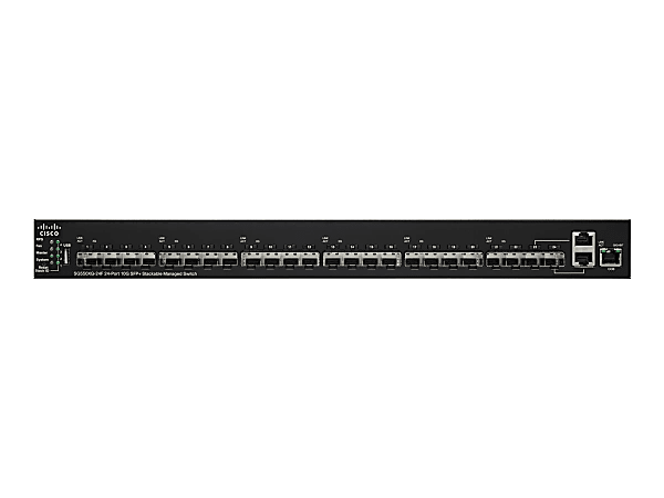 Cisco 550X Series SG550XG-24F - Switch - L3 - managed - 22 x 10 Gigabit SFP+ + 2 x combo 10GBase-T - desktop, rack-mountable