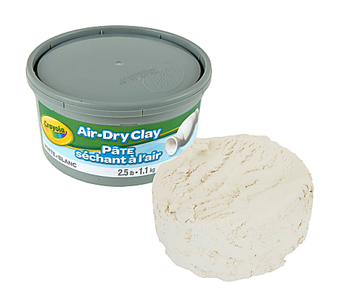 Crayola Air Dry Clay White 2.5 Lb Tub