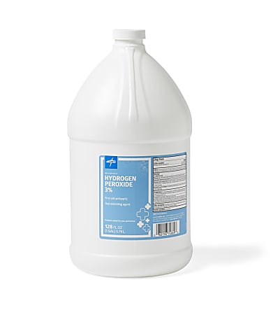 Medline Hydrogen Peroxide, 1 Gallon, Pack Of 4