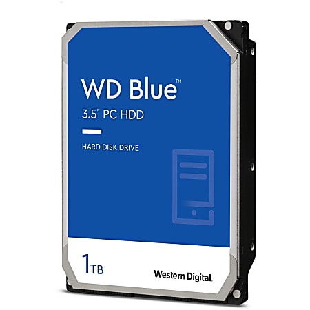 Western Digital® Blue 1TB Internal Hard Drive For Desktops, 64MB Cache, SATA/600, WD10EZEX