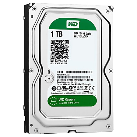 WD Caviar Green WD10EZRX 1 TB 3.5" Internal Hard Drive