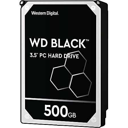 WD Caviar® Black™ 500GB 3.5" Internal Hard Drive For Desktops, 64MB Cache, SATA/600, WD5003AZEX, Pack Of 20