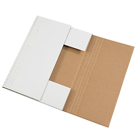 Office Depot® Brand Easy Fold Mailers, 20" x 16" x 2", White, Pack Of 50