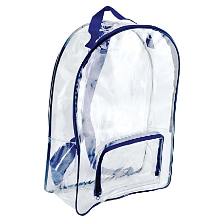 Bags Of Bags Security Laptop Backpacks, Clear, Pack Of 2
