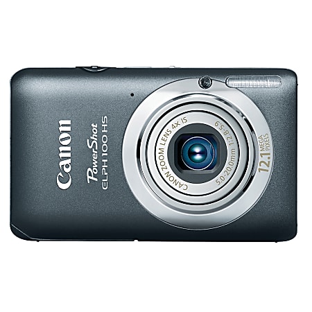 Canon PowerShot ELPH 100 HS 12.1-Megapixel Digital Camera, Gray