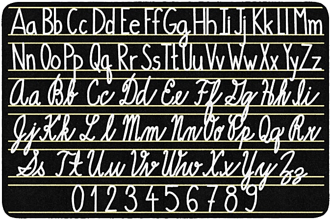 Flagship Carpets Handwriting Sampler Area Rug, 4'H x 6'W