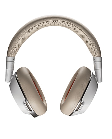 Plantronics Voyager 8200 UC Stereo Bluetooth Headset With Active Noise Canceling - Stereo - Mini-phone  - 98.4 ft - Circumaural  - White - 208769-02
