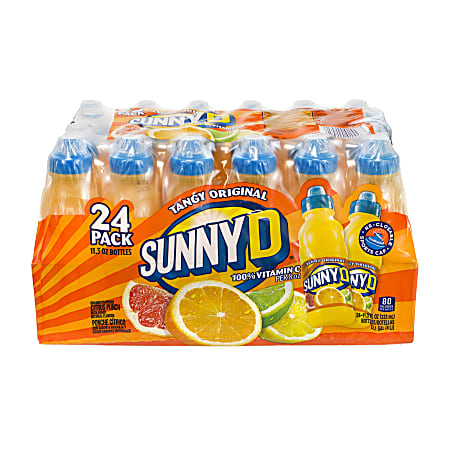 Sunny D Tangy Original 11.3 Fl Oz Pack Of 24 Bottles - Office Depot