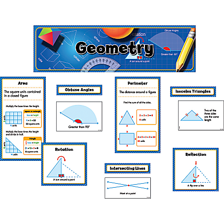 Creative Teaching Press Math Mini Bulletin Board, Geometry, Grades 3-5