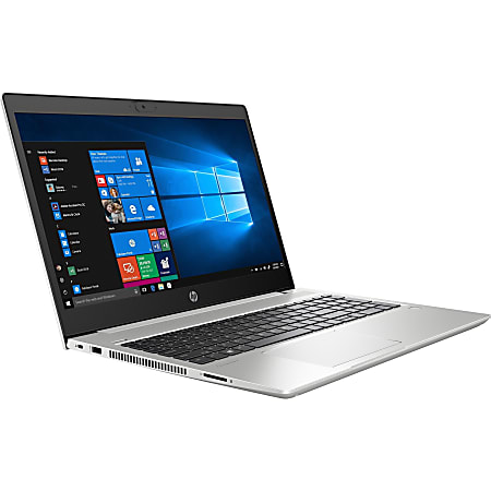 HP ProBook 450 G7 15.6" Notebook - 1366 x 768 - Intel Core i5 (10th Gen) i5-10210U 1.60 GHz - 4 GB RAM - 256 GB SSD - Pike Silver - Windows 10 Pro - Intel UHD Graphics 620 - 13.50 Hour Battery