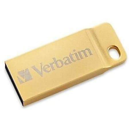 Verbatim 16GB Metal Executive USB 3.0 Flash Drive - Gold - 16 GBUSB 3.0 - Gold