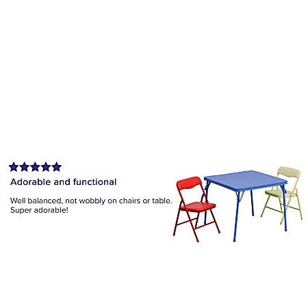 Flash furniture kids colorful 5 shop piece folding table and chair set