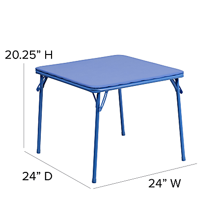 Folding kids top table and chairs