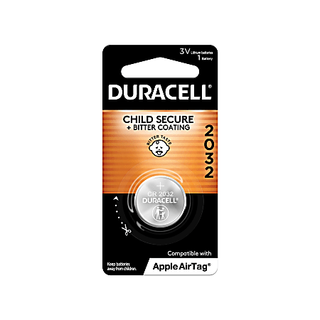 Duracell 3 Volt Lithium 2032 Coin Battery Pack of 1 - Office Depot