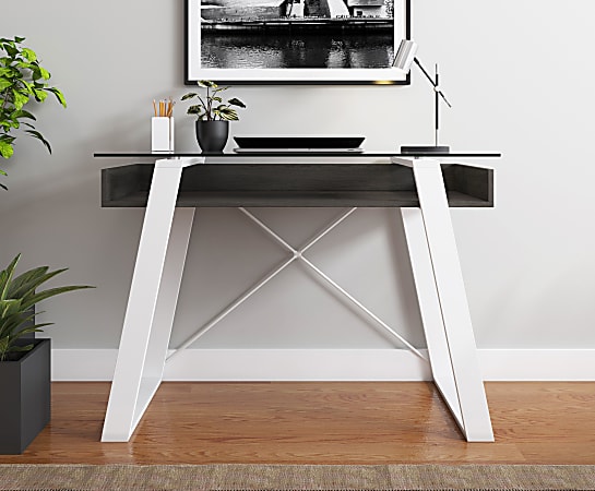 Realspace Keri 48 W Writing Desk White - Office Depot