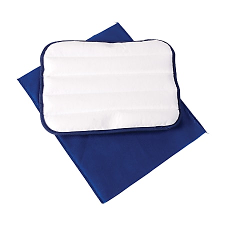 HealthSmart® TheraBeads® Moist Heat Microwavable Heating Pads, 9" x 12", Blue/White, Pack Of 10