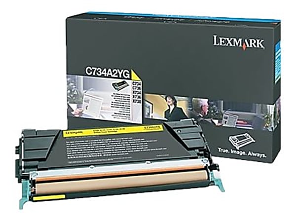 Lexmark™ C734A2YG Yellow Return Program Toner Cartridge