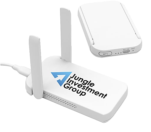 Custom Wave Dual-Band Wi-Fi Extender, White